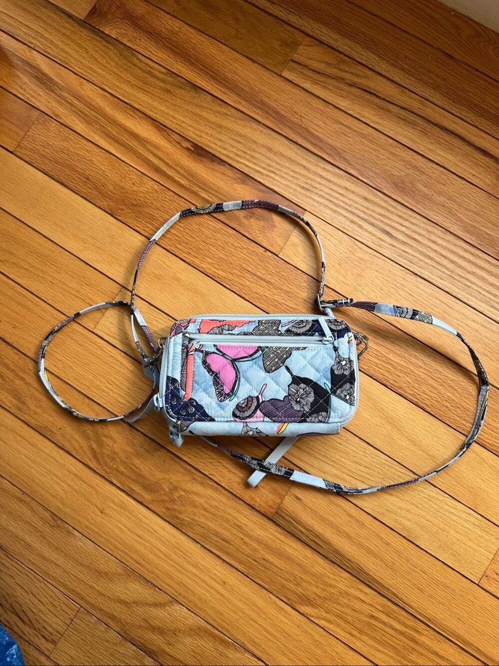 NWOT Vera Bradley All in One Crossbody Bag Butterfly By RFID Protection